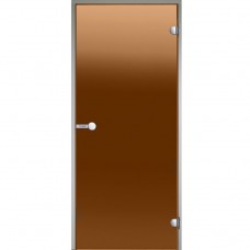 Дверь Harvia 9/21 коробка алюминий, стекло бронза, арт. DA92101