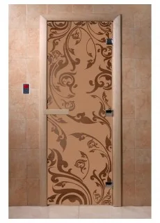 Дверь для саун DoorWood "Венеция бронза матовая"
