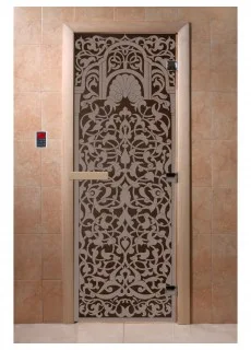 Дверь для саун DoorWood "Флоренция графит матовый"