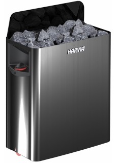 Электрическая печь HARVIA Wall SW80 черная, встроенный пульт в комплекте