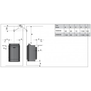 Электрическая печь Harvia Combinator KM60SE Black