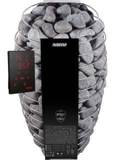 Электрическая печь Harvia Spirit SP60XW Black, камни в комплекте