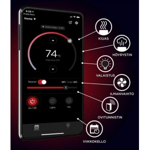 Электрическая печь Harvia Spirit SP90XW Black, камни в комплекте