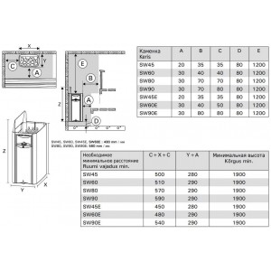 Электрическая печь Harvia Wall SW90E Steel