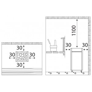 Электрическая печь Harvia Virta Combi HL110S Black