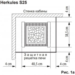 Электрическая печь EOS Herkules S25 7.5, 9 кВт