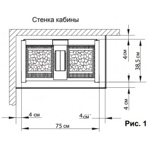 Электрическая печь EOS Herkules XL S50 Vapor 12, 15 кВт