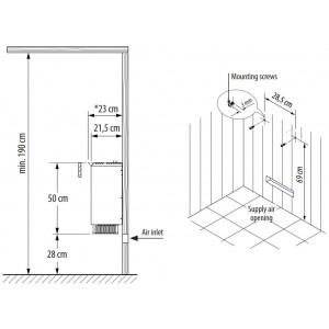 Электрическая печь EOS Picco W model 1 3, 3.5 кВт