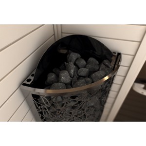 Электрическая печь SAWO DRAGONFIRE Heater King DRFT6-120NS-CNR-P (12 кВт, выносной пульт, угловая, нержавейка)