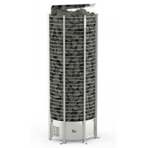 Электрическая печь Sawo TOWER TH3-35Ni2-WL-P (3,5 кВт, выносной пульт, встроенный блок мощности, нержавейка, пристенная)