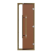 Дверь SAWO 741-4SGD 7/19 (бронза с порогом, кедр, прямая ручка с металлической вставкой)