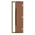 Комплект двери с "бронзовым" стеклом SAWO 741-4SGD-1 (7/19, кедр)