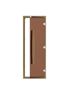 Комплект двери с "бронзовым" стеклом SAWO 741-4SGD-1 (7/19, кедр)