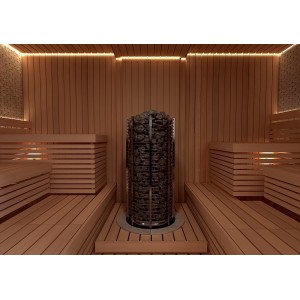 Электрическая печь SAWO TOWER TH3-35NS-P (3,5 кВт, выносной пульт, нержавейка, круглая)