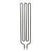 ТЭН SAWO HP70-004 для электрических печей Aries (2,5 кВт)