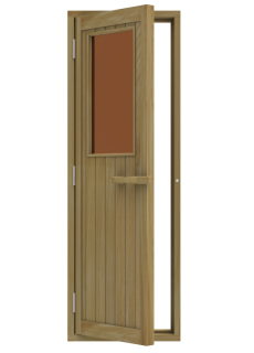 Дверь SAWO 735-4SGD-L 700 x 2040 (бронза, левая, кедр)