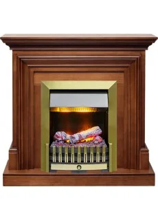 Каминокомплект Dimplex Bradford - Орех с очагом Danville Antique Brass FB2