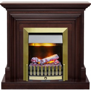 Каминокомплект Dimplex Bradford - Темный дуб с очагом Danville Antique Brass FB2