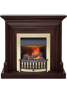 Каминокомплект Dimplex Bradford - Темный дуб с очагом Danville Brass FB2