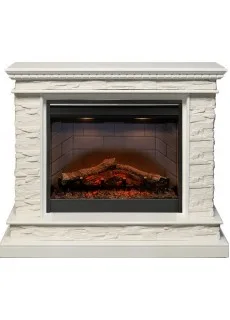 Каминокомплект Dimplex Calgary - Белый / Сланец белый с очагом Symphony 26 DF2608-INT