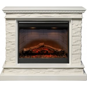 Каминокомплект Dimplex Calgary - Белый / Сланец белый с очагом Symphony 26 DF2608-INT