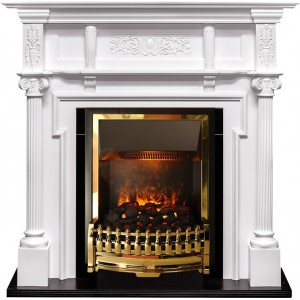 Каминокомплект Dimplex Oxford - Белый с очагом Atherton