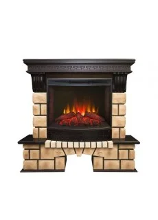 Каминокомплект Realflame Stone Brick 25,5 AO с очагом Evrika 25,5
