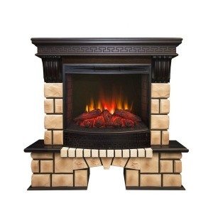 Каминокомплект Realflame Stone Brick 25,5 AO с очагом Evrika 25,5