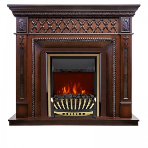 Каминокомплект Royal Flame Alexandria - махагон коричневый антик с очагом Aspen Gold