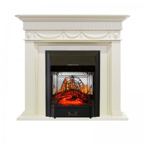 Каминокомплект Royal Flame Corfu - Слоновая кость с очагом Majestic FX M Black