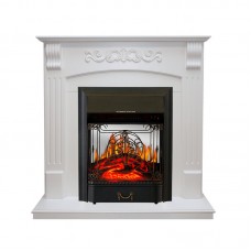 Каминокомплект Royal Flame Sorrento угловой - Белый дуб с очагом Majestic FX M Black