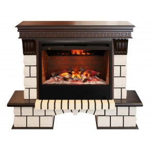 Каминокомплект RealFlame Stone New 26 AO с очагом Helios 26 3D