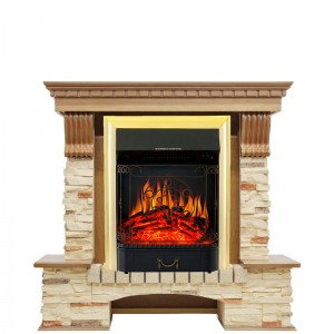 Каминокомплект Royal Flame Pierre Luxe - Дуб / Сланец с очагом Majestic FX Brass