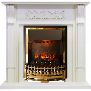Каминокомплект Dimplex Venice - Фактурный белый с очагом Atherton