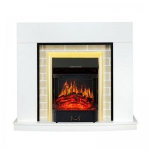 Каминокомплект Royal Flame Montana - Белый с очагом Majestic FX Brass