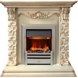 Каминокомплект Dimplex Adriana - Cлоновая кость с очагом Chesford