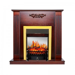 Каминокомплект Royal Flame Lumsden - Махагон коричневый антик с очагом Fobos FX M Brass
