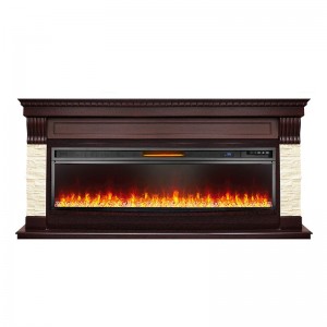 Каминокомплект Royal Flame Denver - Темный дуб / Бежевый с очагом Vision 60 LED