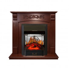 Каминокомплект Royal Flame Sorrento угловой - Орех с очагом Majestic FX M Black