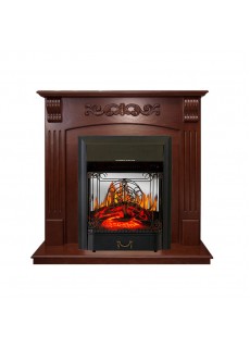 Каминокомплект Royal Flame Sorrento угловой - Орех с очагом Majestic FX M Black