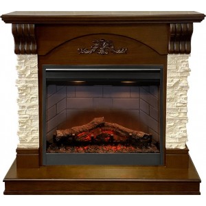 Каминокомплект Dimplex Prague - Темный дуб/Сланец бежевый с очагом Symphony 26'' DF2608-INT