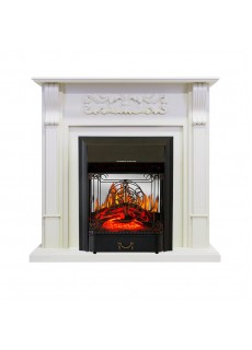 Каминокомплект Royal Flame Venice - Фактурный белый с очагом Majestic FX M Black