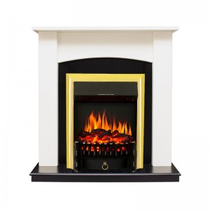 Каминокомплект Royal Flame Baltimore - Слоновая кость, черный с очагом Fobos FX Brass