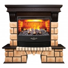 Каминокомплект RealFlame Stone Brick с очагом Firestar 25,5 3D