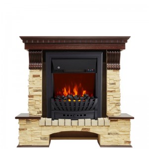 Каминокомплект Royal Flame Pierre Luxe - Темный дуб / Сланец с очагом Aspen Black
