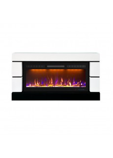 Каминокомплект Royal Flame Modern - Белый с черным (Высота 710 см) с очагом Crystal 40 RF