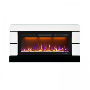 Каминокомплект Royal Flame Modern - Белый с черным (Высота 710 см) с очагом Crystal 40 RF