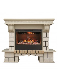 Каминокомплект RealFlame Stone New 26 WT с Helios 26 3D