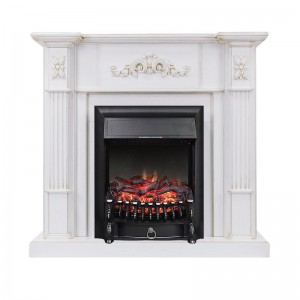 Каминокомплект Royal Flame Martin - Белый дуб, патина золото с очагом Fobos FX Black