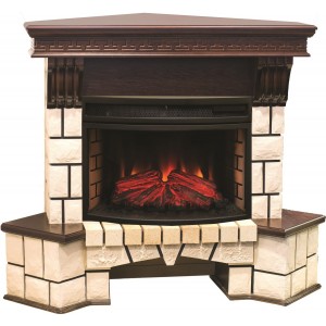 Каминокомплект RealFlame Stone New Corner (угловой) 25 AO с очагом FireField 25 SIR